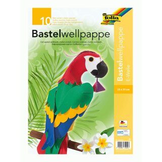 10 Bogen Bastelwellkarton Zitronengelb | 50 X 70 Cm, Doppelseitig Gefärbt | Für Karten, Schachteln, Figuren