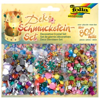 folia Schmucksteine-Set über 800 Teile sortiert