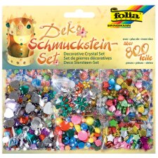 folia Schmucksteine-Set über 800 Teile sortiert