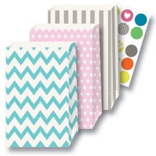 folia Papiertüten 120 x 60 x 210 mm mit Motiven...