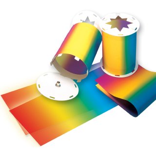 folia Regenbogen-Transparentpapierzuschnitte 220 x 510 mm (25 Bögen)