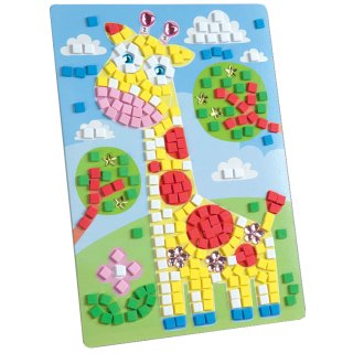 folia Moosgummi-Mosaik "Giraffe" 405 Teile