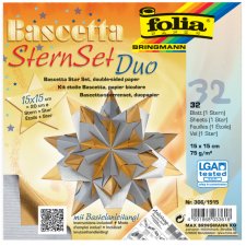 folia Faltblätter Bascetta-Stern 150 x 150 mm...