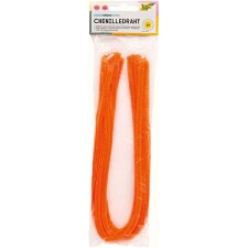 folia Chenilledraht (Pfeifenputzer) orange 10 Stück