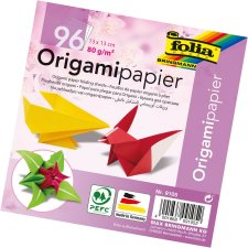 folia Origami-Faltblätter 130 x 130 mm farbig...