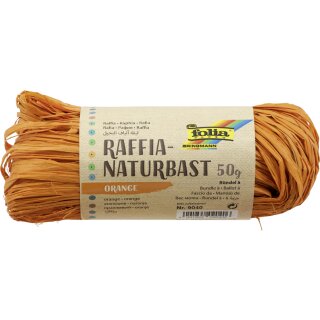 folia Raffia-Naturbast 50 g orange