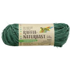 folia Raffia-Naturbast 50 g smaragdgrün