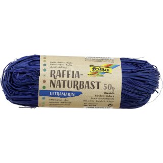 folia Raffia-Naturbast 50 g ultramarin