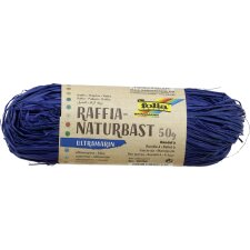 folia Raffia-Naturbast 50 g ultramarin