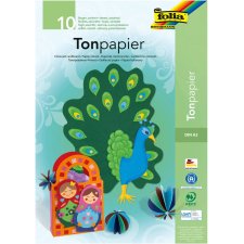 folia Tonpapierblock DIN A3 130 g/qm 10 Blatt