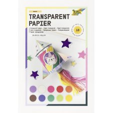 folia Transparentpapier-Bastelheft 200 x 300 mm 42 g/qm...