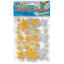 folia Moosgummi Glitter-Sticker "Sterne I"...