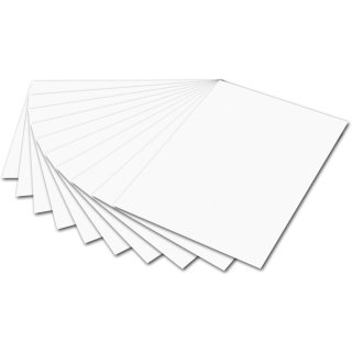folia Fotokarton (B)500 x (H)700 mm 300 g/qm weiß 10 Blatt