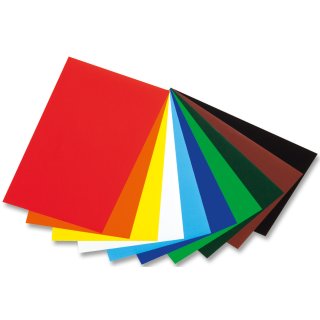 folia Glanzpapier (B)350 x (L)500 mm farbig sortiert