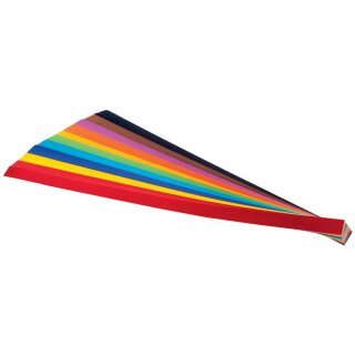 folia Flechtstreifen (B)15 x (L)500 mm farbig sortiert 200 Stück