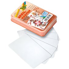 folia Blanko-Spielkarten 65 x 100 mm 36 Karten weiß