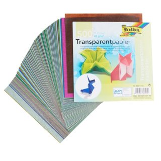 folia Transparentpapier-Faltblätter 150 x 150 mm 42 g/qm 500 Blatt