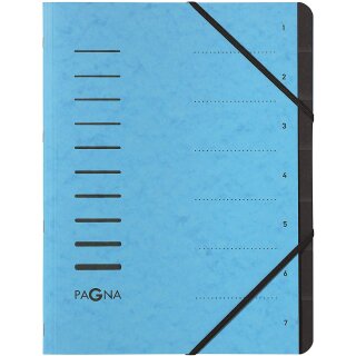 PAGNA Ordnungsmappe "Sorting File" 7 Fächer hellblau