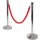 Securit Absperrsystem CLASSIC - Seil schwarz / chrom 1,50 m