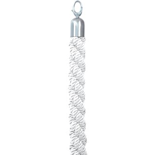 Securit Absperrsystem CLASSIC - Seil weiß / chrom 1,50 m