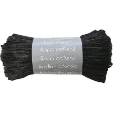 Clairefontaine Raffia-Naturbast schwarz 50 g