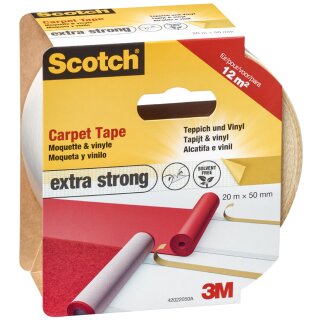 Scotch Teppichklebeband extra stark 50 mm x 7 m weiß