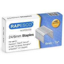 RAPESCO Heftklammern 24/6 aus verkupfert 1.000 Stück