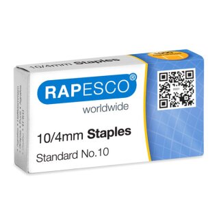 RAPESCO Heftklammern 10/4 mm verzinkt 1.000 Stück