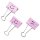 RAPESCO Foldback-Klammern (B)19 mm rosa Emoji 20 Stück