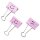 RAPESCO Foldback-Klammern (B)32 mm rosa Emoji 20 Stück