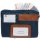 ALBA Banktasche "POCAIS" mit Dehnfalte aus Nylon blau (ohne Inhalt)
