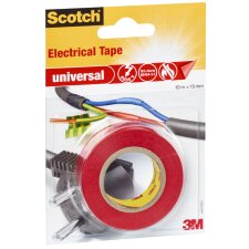 Scotch Isolierband universal 15 mm x 10 m rot