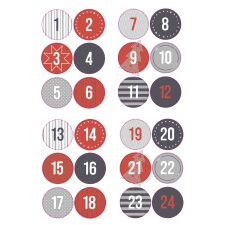 folia Adventskalender 24 Adventstütchen "STYLE"