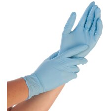 HYGOSTAR Nitril-Handschuh "SAFE PREMIUM" M blau 100 Stück