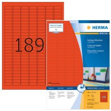 HERMA Universal-Etiketten SPECIAL 25,4 x 10 mm rot 18.900...