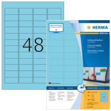 HERMA Universal-Etiketten SPECIAL 45,7 x 21,2 mm blau...