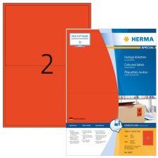 HERMA Universal-Etiketten SPECIAL 199,6 x 143,5 mm rot...