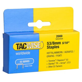 TACWISE Heftklammern 53/8 mm verzinkt 2.000 Stück
