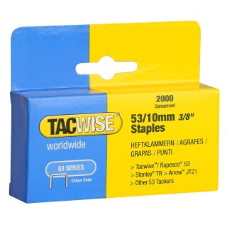 TACWISE Heftklammern 53/10 mm verzinkt 2.000 Stück