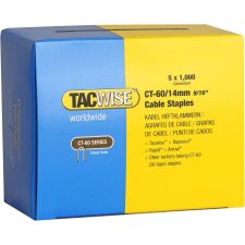 TACWISE Kabelklammer CT-60/14 mm verzinkt 5.000 Stück