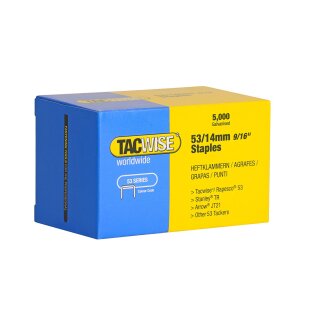 TACWISE Heftklammern 53/14 mm verzinkt 5.000 Stück
