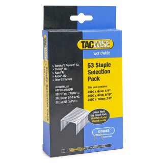 TACWISE Heftklammern Multipack 53 verzinkt 6.000 Stück