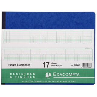 EXACOMTA Spaltenbuch 20 Spalten auf 2 Seiten 24 Zeilen