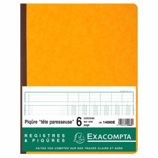 EXACOMPTA Spaltenbuch 320 x 250 mm 6 Spalten je Seite