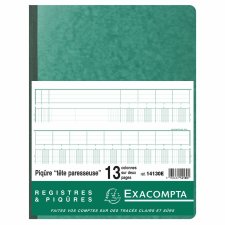 EXACOMPTA Spaltenbuch 320 x 250 mm 13 Spalten auf 2 Seiten