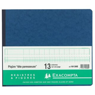 EXACOMPTA Geschäftsbuch mit Kopfleiste 8 Spalten je Seite