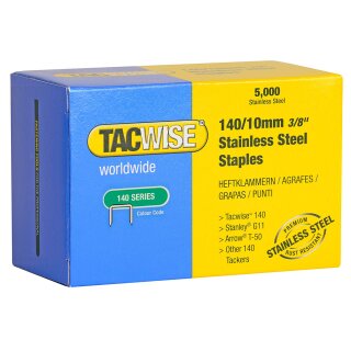 TACWISE Heftklammern 140/10 mm Edelstahl 5.000 Stück
