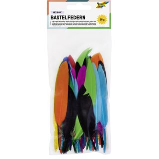 folia Indianerfedern 10 g farbig sortiert