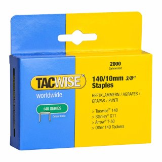 TACWISE Heftklammern 140/10 mm verzinkt 2.000 Stück