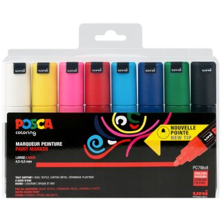 POSCA Pigmentmarker PC-7M 8er Etui